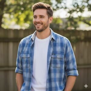 Vtg 90s Mens Pepe Jeans Denim Shirt S Plaid Long Sleeve Western Cowboy Workwear